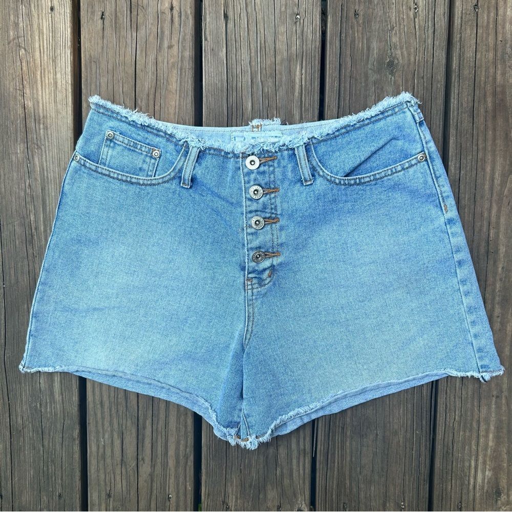 LA Blues Cutoff Denim Shorts - Picture 2 of 4